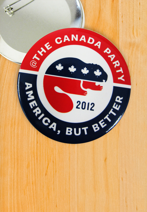 The Official Canada Party Button.